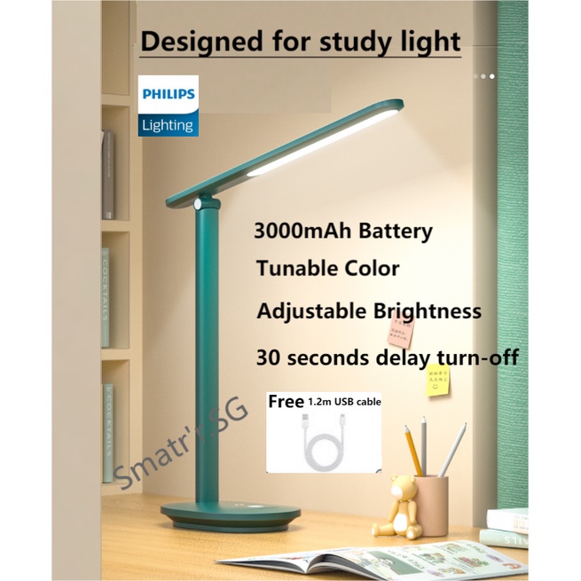 Philips Eye Comfort Dimmable, Foldable & Rechargeable LED Table Lamp