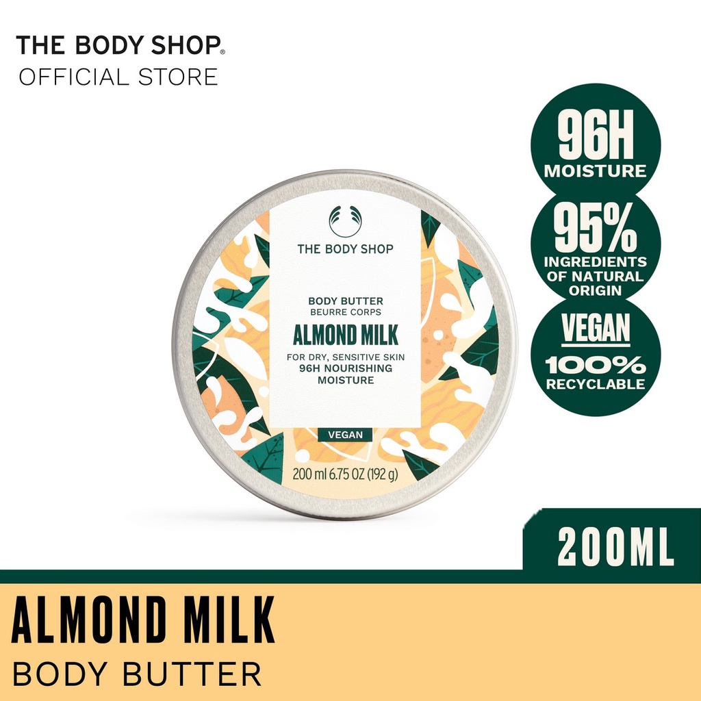 The Body Shop Almond Milk Body Butter 200ML Shopee Singapore