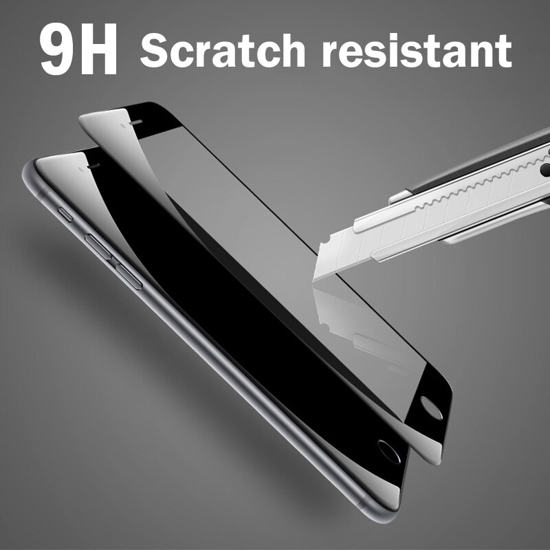 for iPhone 11 Pro X XS Max 8 7 6 6s Plus Phone Glass Protection Screen Protector Temperd Protective 5d 9h Full Cover Film