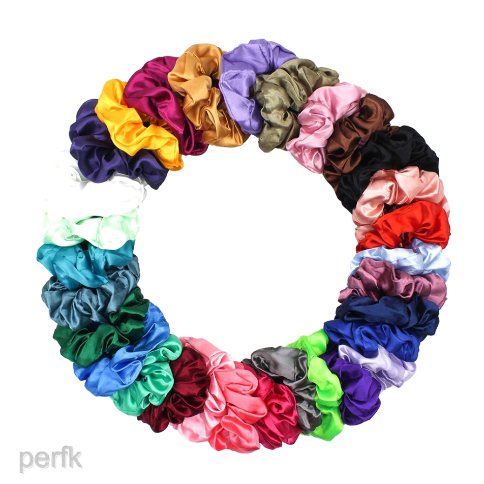 Prettyia 30 Ballet Dance Gym Hair Scrunchie Bobble Ponytail Holder