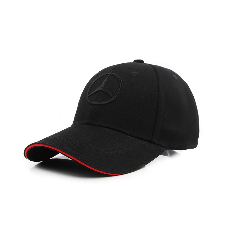 Wall Stickz Wesport Embroidered Logo Solid Color Adjustable Baseball Caps for Men and Women Travel Cap Racing Motor Hat Fit Mercedes-Benz Khaki 