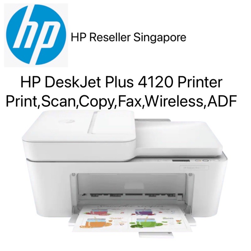 HP 4120 DeskJet Plus Printer - Print, copy, scan, wireless,ADF,send ...