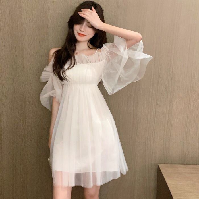 short white fairy dress