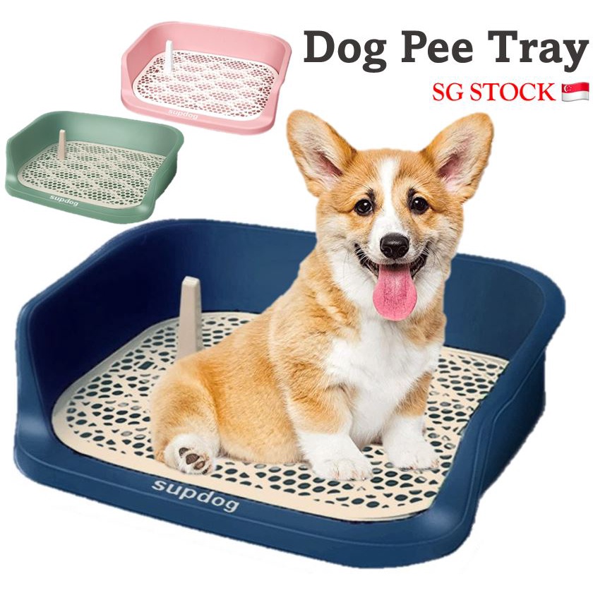 [SG SELLER]Dog Pee Tray/Toilet Training Tray/ Small Medium Dog Toilet Training Pan/Puppy Urine