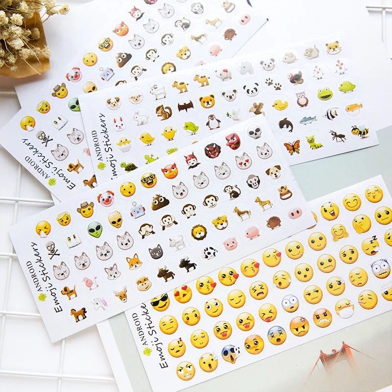 [SG SELLER] Emoji Stickers Android Sticker Facial Expression Animals
