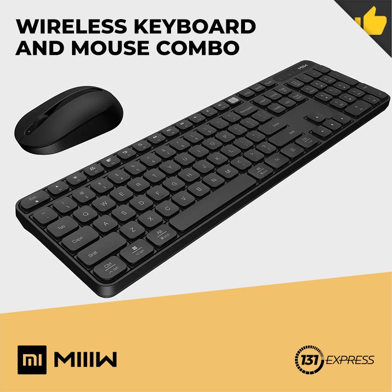MIIIW Wireless Keyboard And Mouse Combo [ Windows MAC Compatible, 2