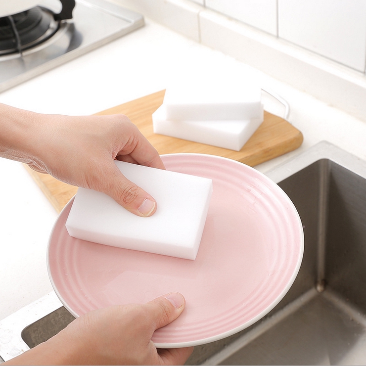 Density Cleaner Eraser Tool White Sponge Magic Cleaning Dish