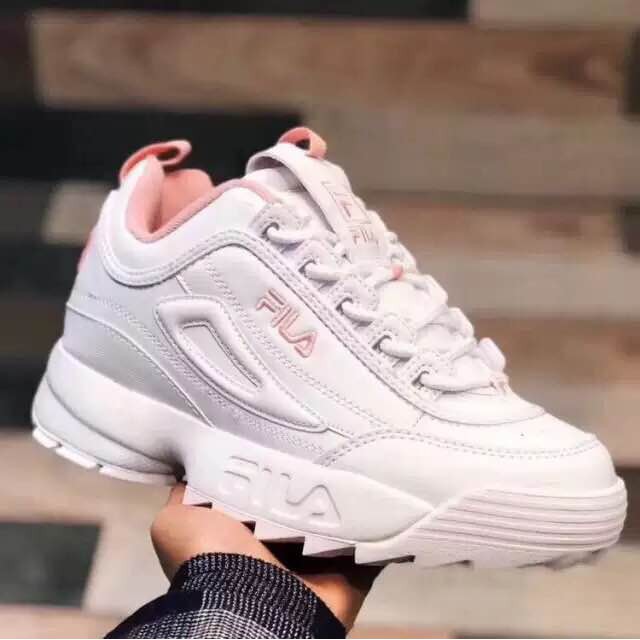 fila disruptor grey and pink