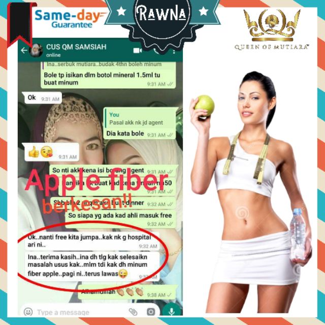 Premium Apple Fiber Detox Kurus Cepat Tanpa Berlapar Shopee Singapore