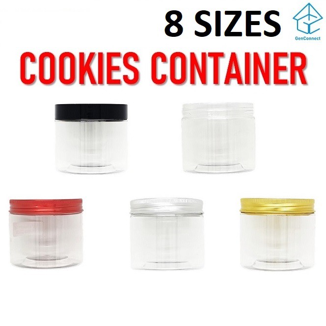 [3/6/9pcs] Cookies Container Jar Plastic Disposable Containers Hari