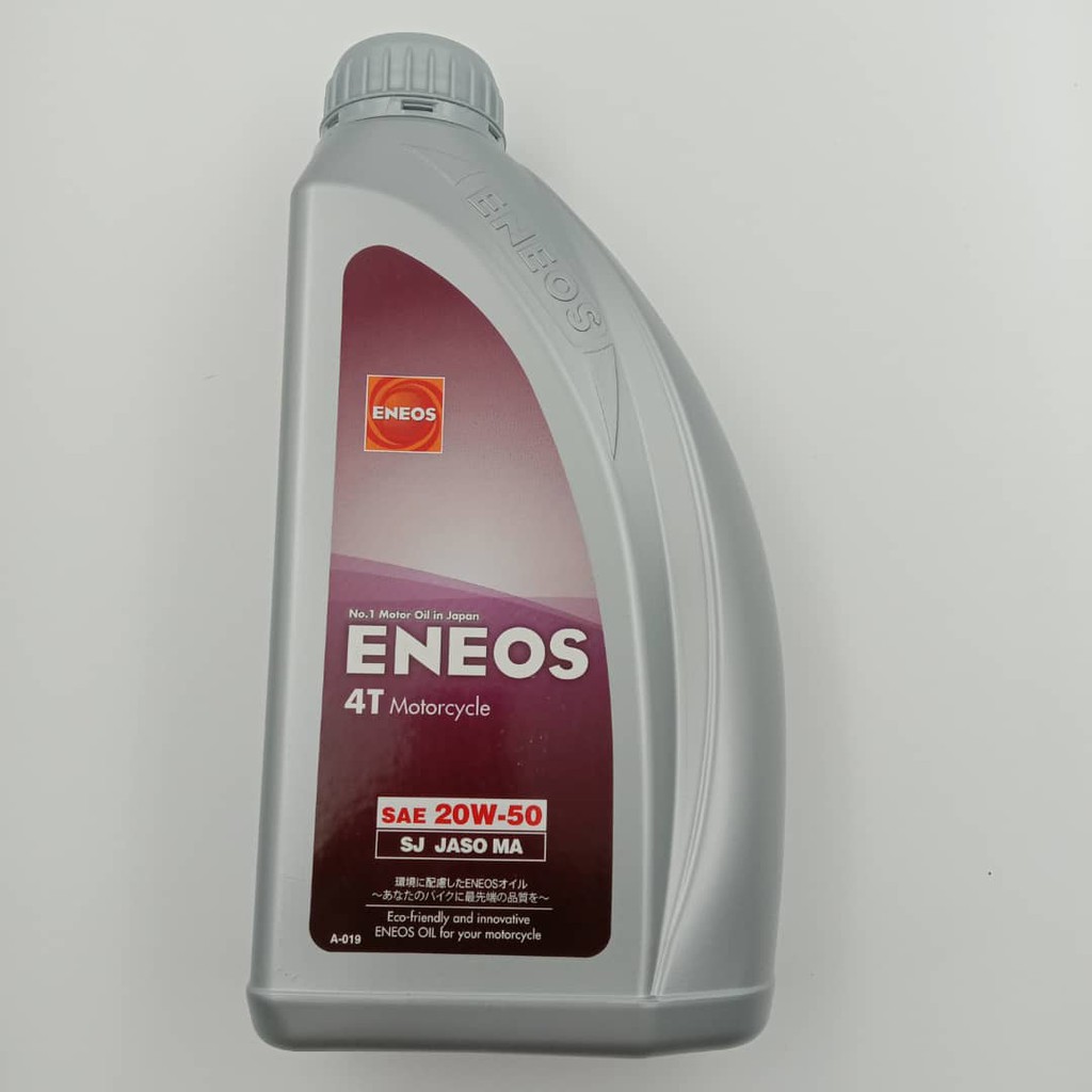 Eneos Engine Oil Part Semi Synthetic Sae 20w40 Jaso Ma Api Sj 4t 4 Stroke 1l Shopee Singapore