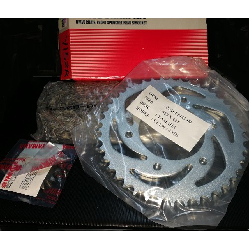 Yamaha Y15zr Fz150 Sprocket Chain Set Original Shopee Singapore