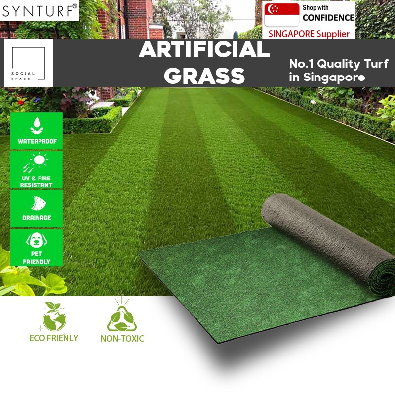 High Density Easy to Clean with Drain Holes 35mm Non-Toxic AYOHA 3 FT x 1 FT Artificial Grass Indoor/Outdoor Landscape Realistic Fake Grass Deluxe Synthetic Turf Thick Lawn Pet Turf 