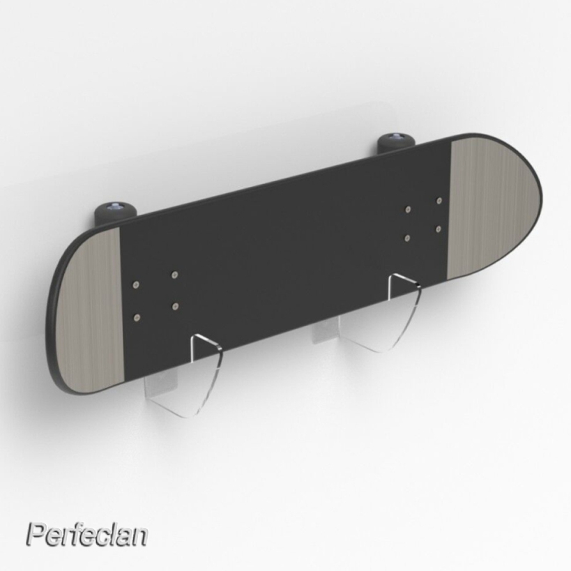 Transparent Audoloku Skateboard Wall Mount Skateboard Hanger for Skateboard Deck Display and Storage Tool 
