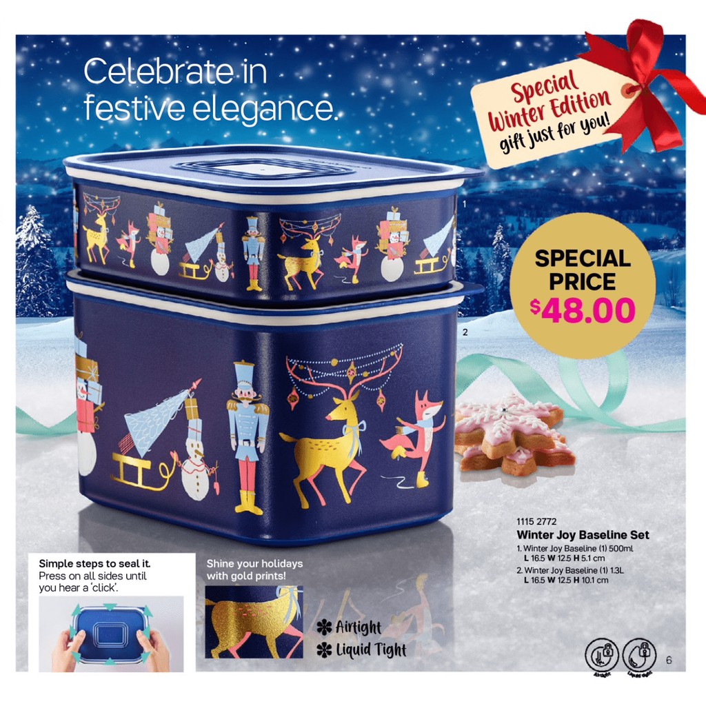Tupperware Christmas Gift Set [Imported from Europe] Shopee Singapore
