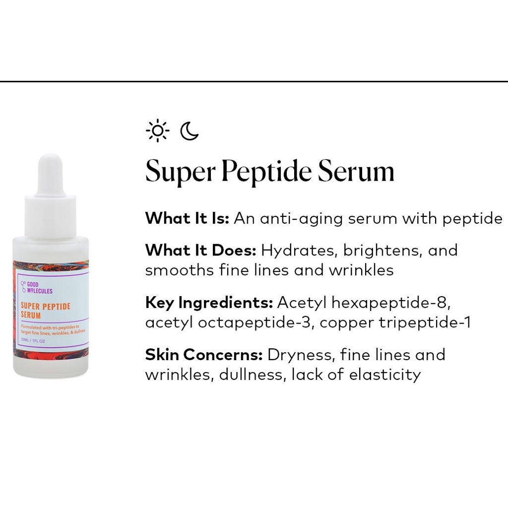 super peptide serum good molecules reseña