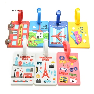 [trillionca]Luggage Tags Labels Strap Name Address ID Suitcase Bag Baggage Travel Label Tag