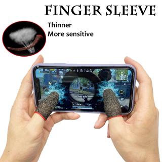 2 Pairs High-end Sweat-proof Professional Touch Screen Thumbs Finger Sleeve for Mobile Game