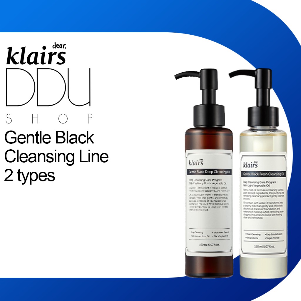 gentle black deep cleansing oil