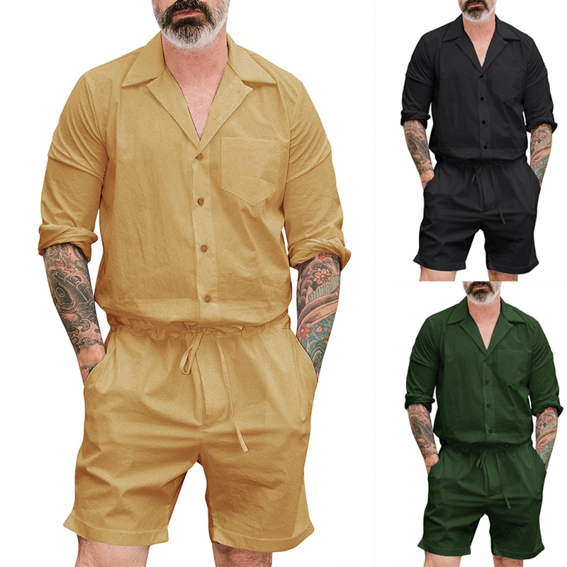 polyester jumpsuit mens