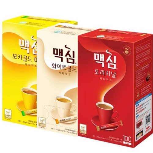  Korea  Maxim  Mocha Gold Mild Coffee  Mix Maxim  White Gold 