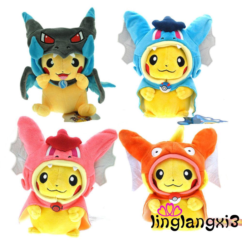 pikachu wearing charizard hat