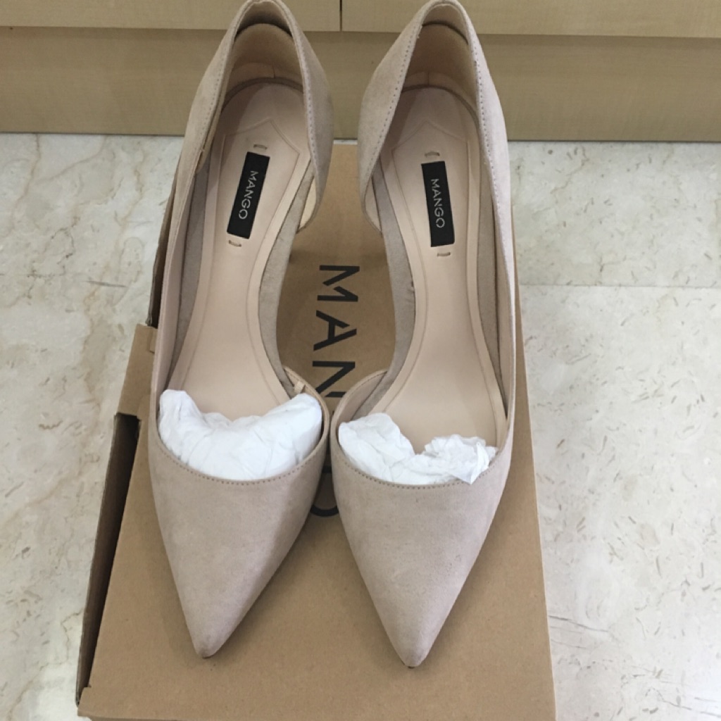 mango nude heels
