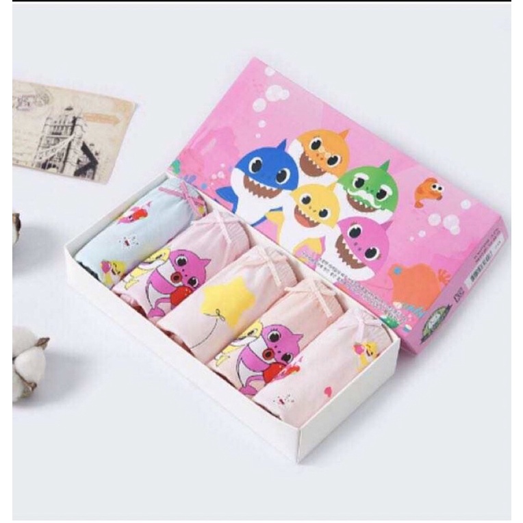 KATUN Girls Panties Sets Premium Cotton Material Pictures Baby Shark