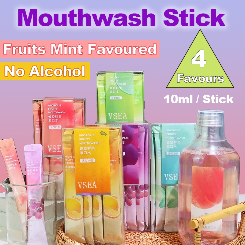 Portable mouthwash stick/ Travel gargle sachet/ breath refresher