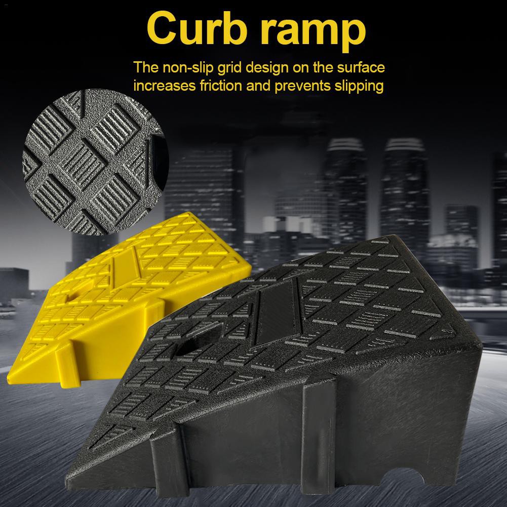 Yellow Color KIT of 2 Electriduct 4 Polypropylene Plastic Portable Pair of Curb Ramps 