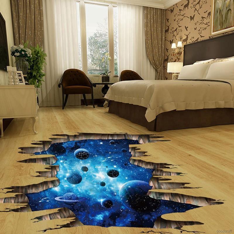 Stickers Galaxy Planet Space 3d Cosmic Floor Ceiling Window