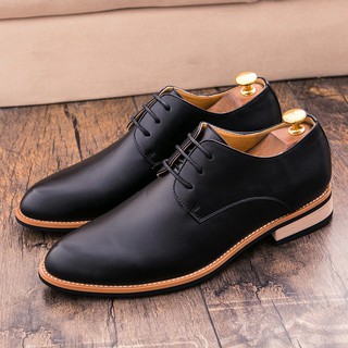Men Formal Shoes Leather Classic High Quality Wingtip Brogues Business Gentleman