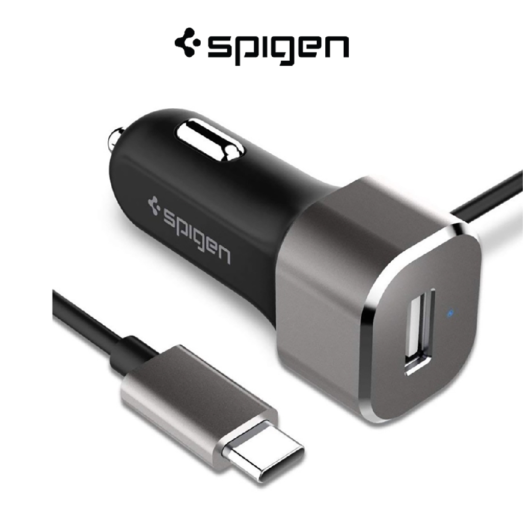 Spigen Essential F25QC USB Type C Car Charger Car USB Adapter Car