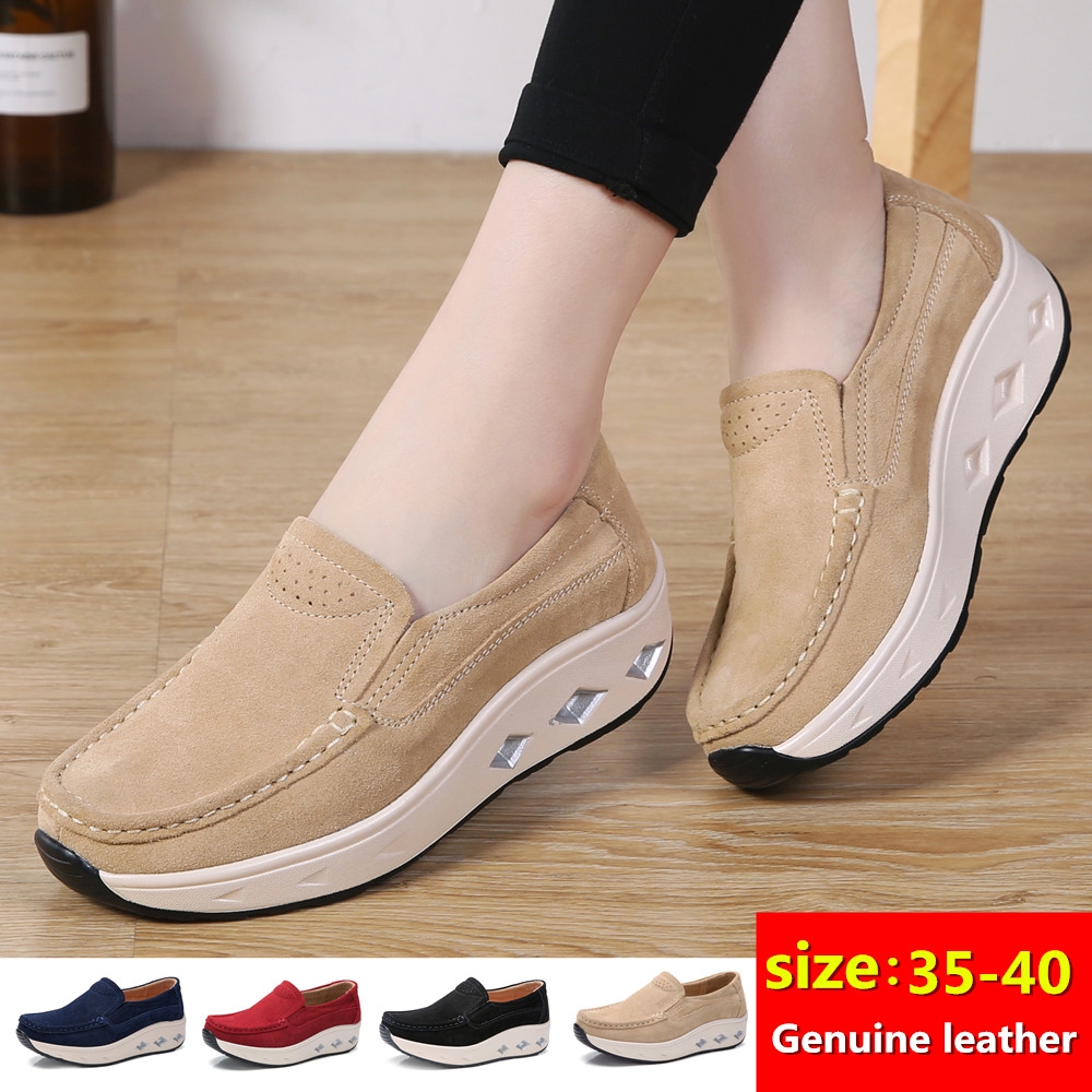 cow platform shoes