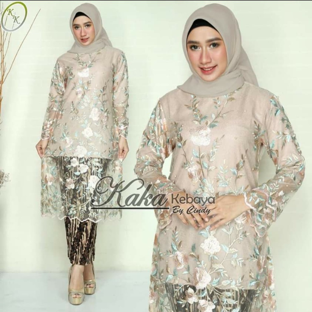 NEW KEBAYA BUNGA KEMBANG - KEBAYA TULLE EMBROIDERY - BAJU ...