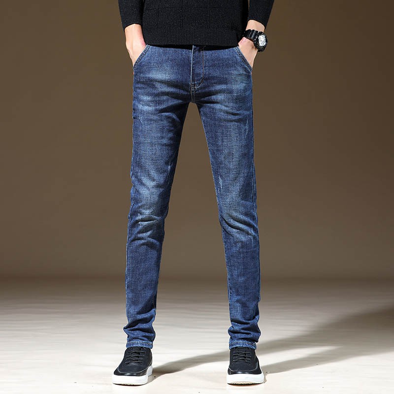 Men S Stretch Youth Jeans Slim Denim Pants Long Seluar Jean Europe Cool Style Shopee Singapore