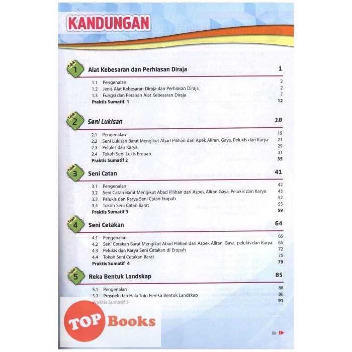 Topbooks Pelangi Focus Spm Education Visual Art Level 4 Kssm Shopee Singapore