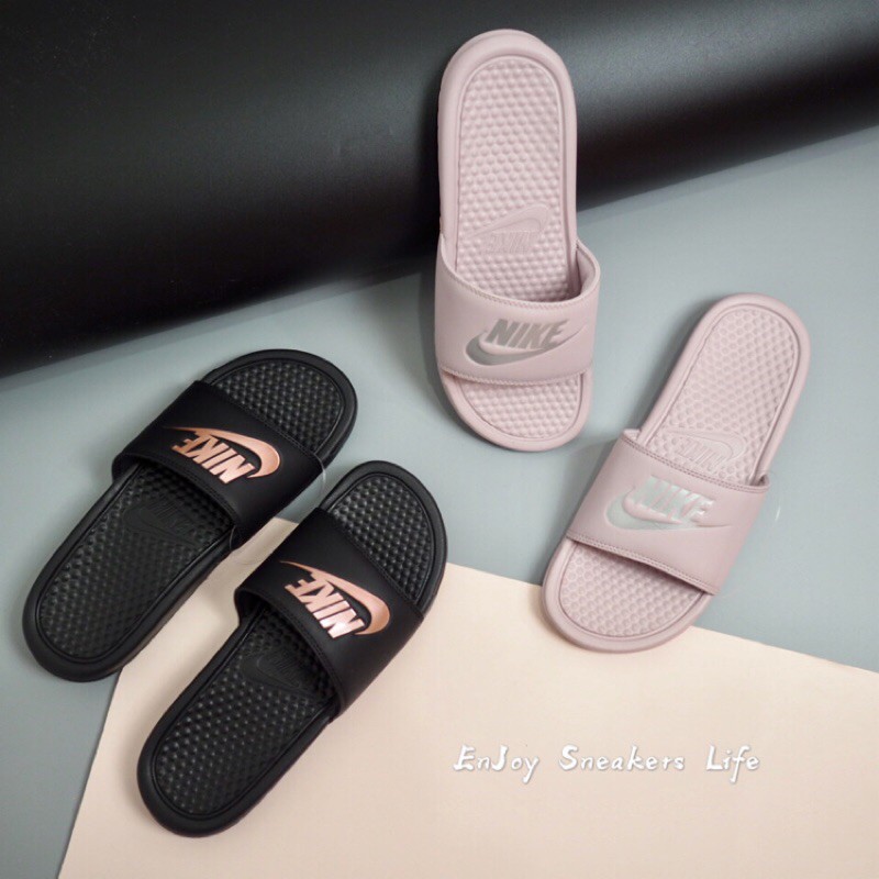 nike purple slippers