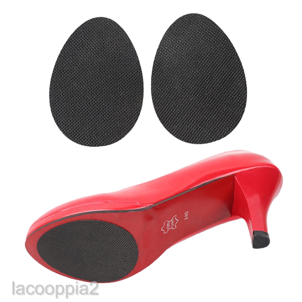 6 Pairs Self-Adhesive Anti-slip Shoe Grips Shoes Sole Protector Tape Black  | Shopee Singapore