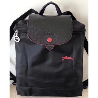 Longchamp 1699 Club Le Pliage Backpack Black 70th Anniversary Edition