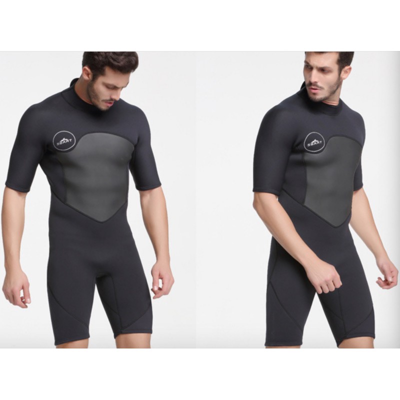 JIESEN 2mm Neoprene Men's Wetsuits Professional Full Body Long Sleeve Quick-Drying Sunscreen Diving Suits Warm Cold-Proof Diving Swimming Suit for Swimming Diving Snorkeling Surfing 