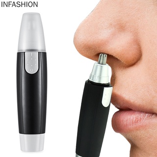 Mini Portable Electric Nose Ear Hair Trimmer Battery Powered Facial Hair Remover Nosehair Clipper
