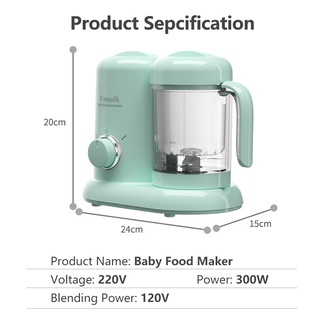 [Einmilk Baby Food Maker] Einmilk Multifunctional Baby Food Maker Blends Steam Warm Defrost Food #8