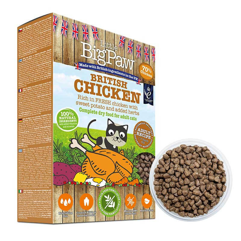 tage medicin Lada Kælder LITTLE BIG PAW British Chicken(Grain Free) Adult Cat 375g | Shopee Singapore