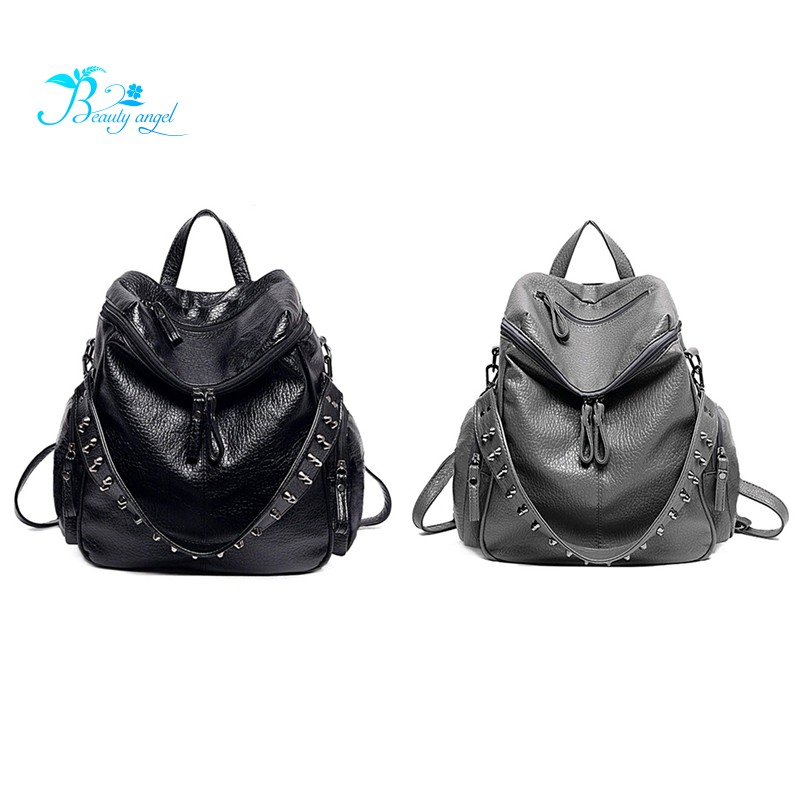 leather ladies rucksack handbags
