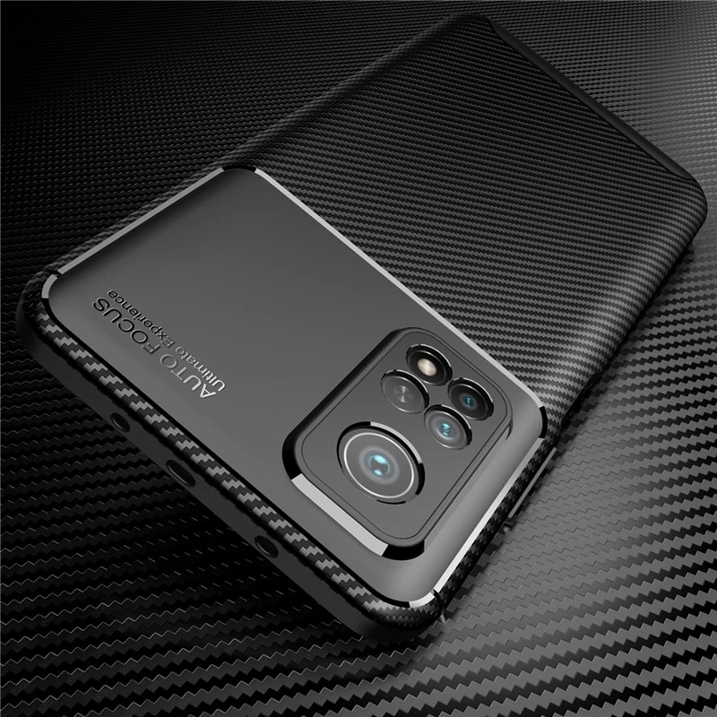 Xiaomi Mi 10t Pro 5g Phone Case Bumper Silicone Slim Carbon Fiber Back Cover For Mi 10 T 10tpro 2017