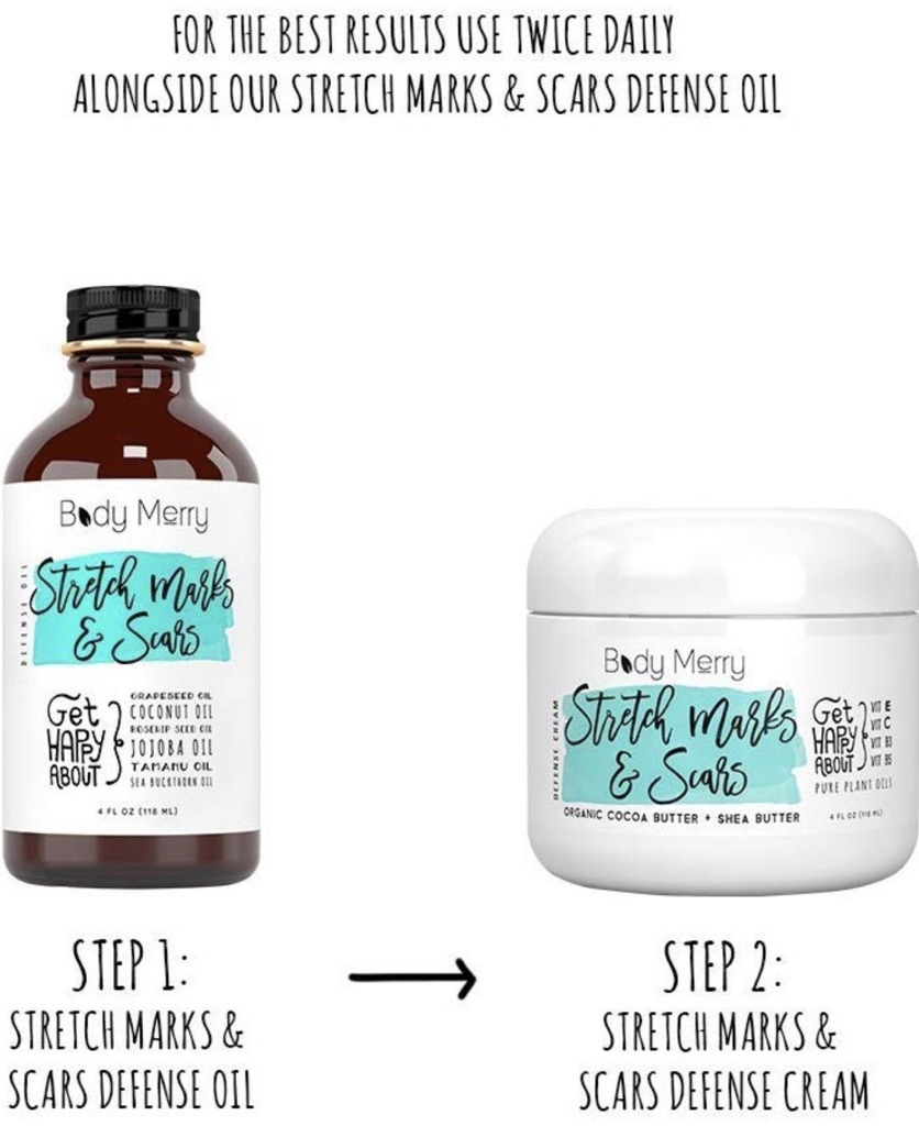 body merry stretch marks & scars cream