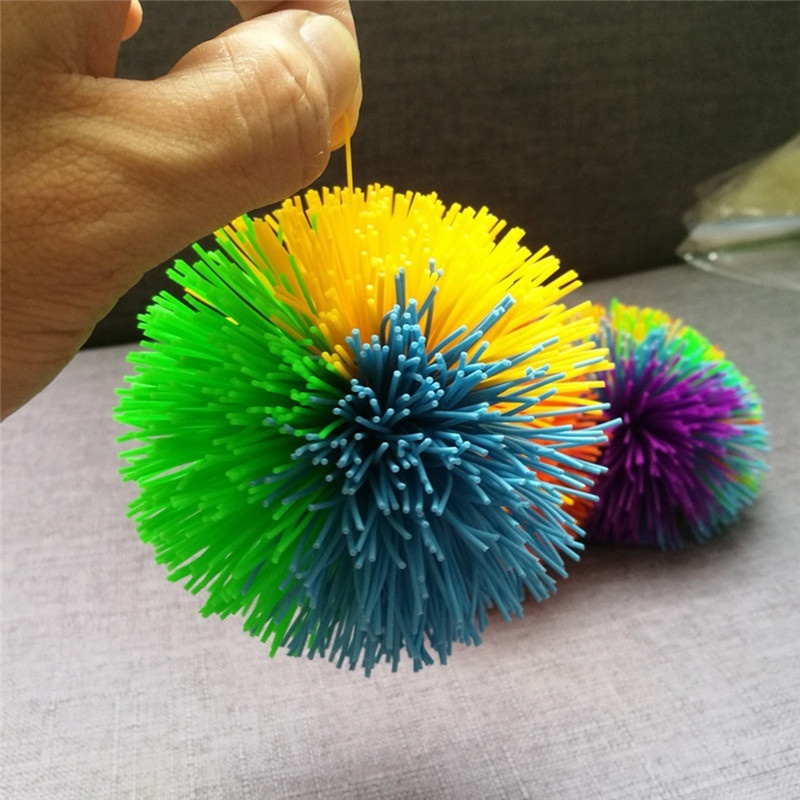 Ball Rainbow Colorful Sensory Fidget Toy ADHD Autism Stress Relief ...