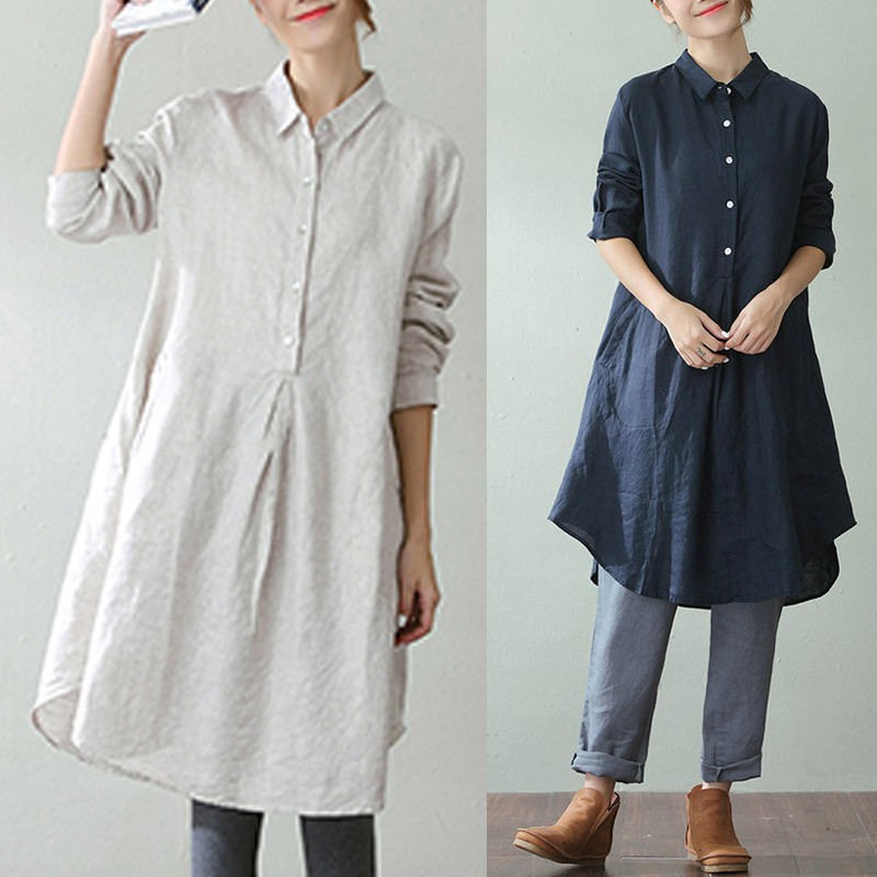 button down dress shopee