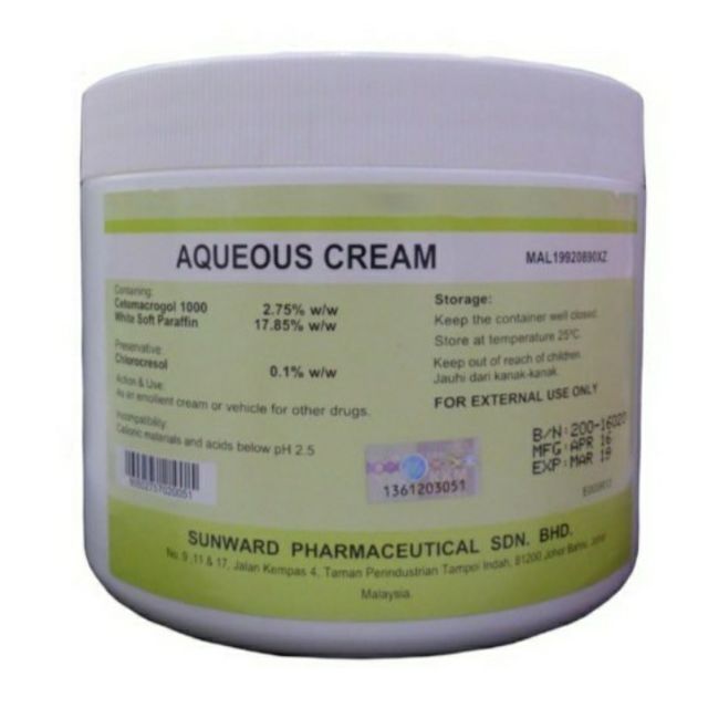 aqueous cream uses